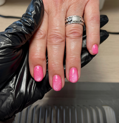 BIAB cateye roze