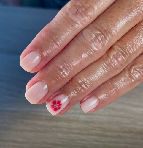Naturel BIAB nail-art